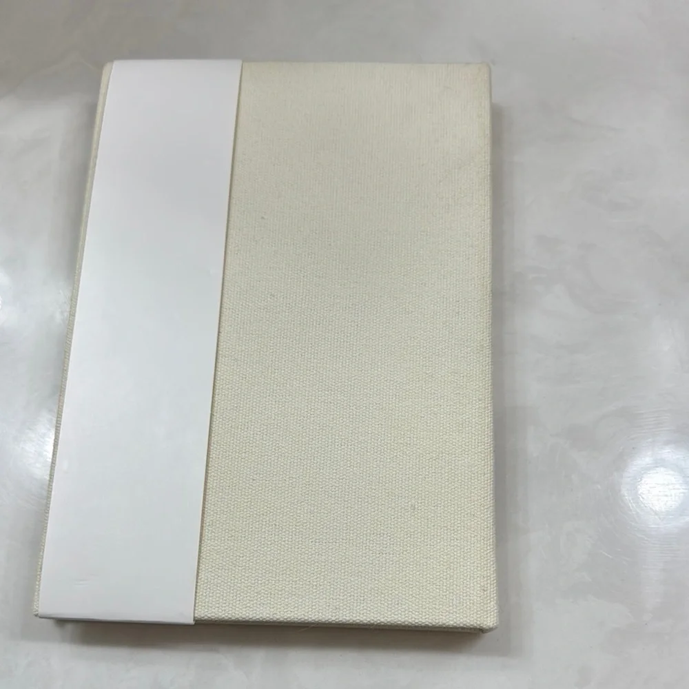 Molly & Rex Canvas Covered Lined Notebook with Crotchet Butterfly Cover